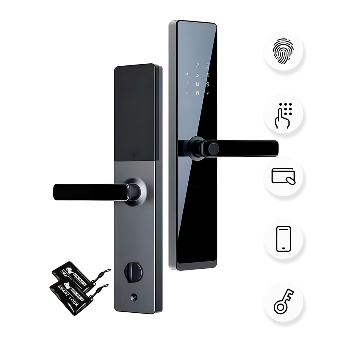 Cerradura Digital + App Tuya Smart + Huella + Tarjeta + Clave Ref. 775TYF