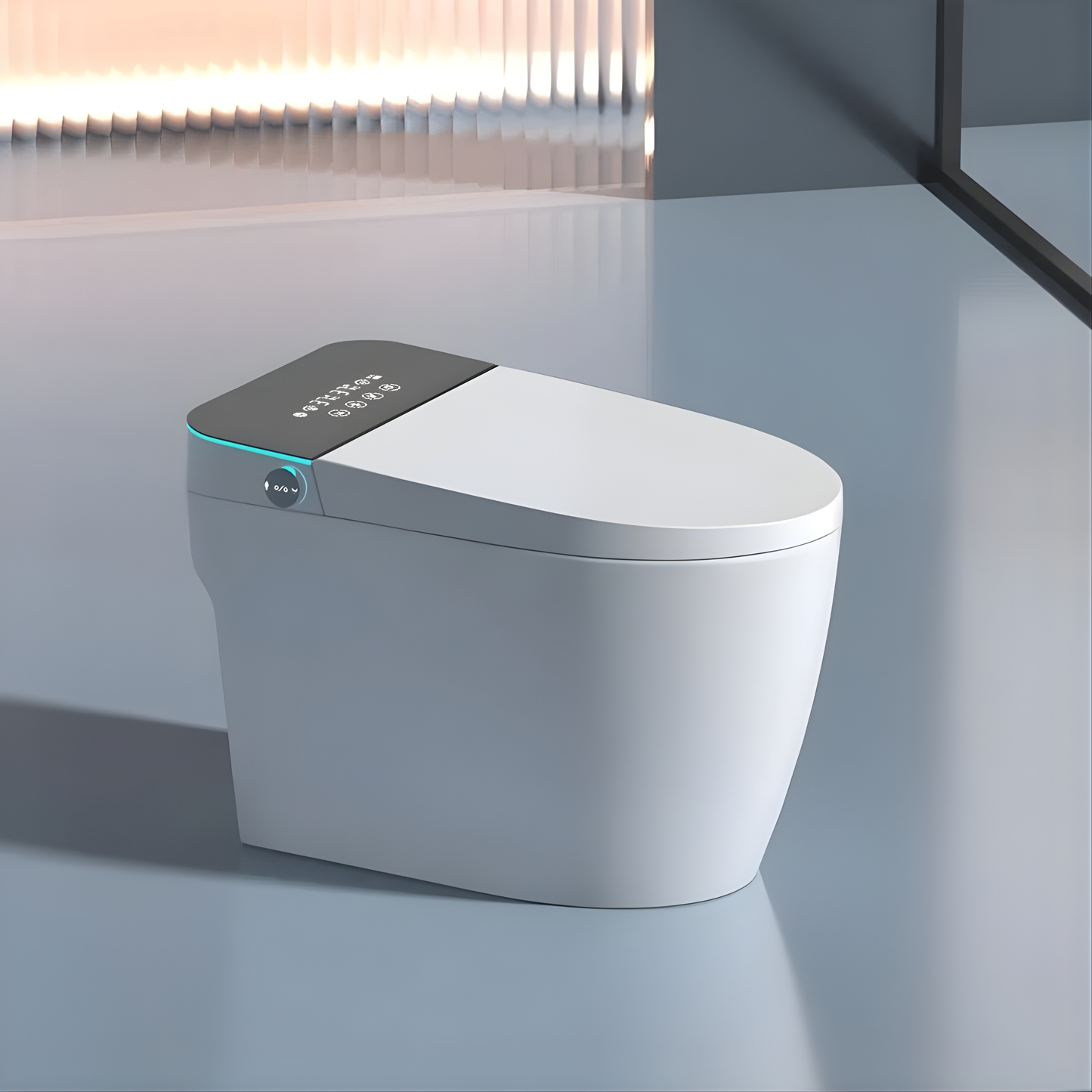 Inodoro Inteligente One Piece Minimalista Silencioso Ahorro de Agua Ref. S2