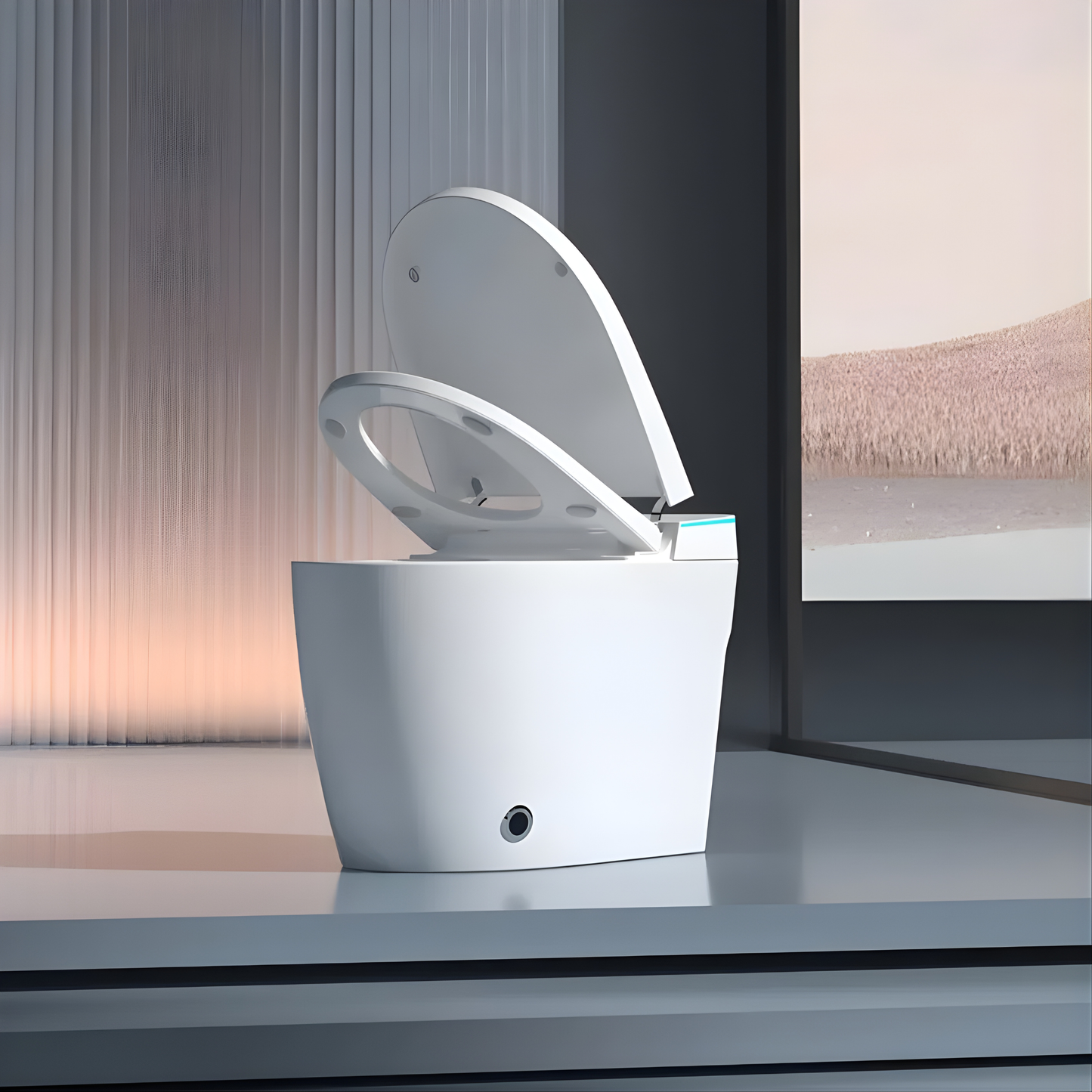 Inodoro Inteligente One Piece Minimalista Silencioso Ahorro de Agua Ref. S2