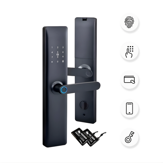 Cerradura Digital + App Tuya Smart + Huella + Tarjeta + Clave Ref. 851TYF