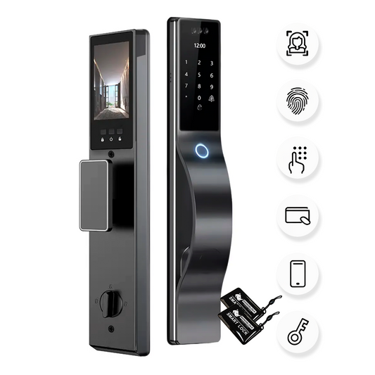 Cerradura Digital Inteligente Cámara + Huella + Clave + App + Wifi Ref. 709TYFA