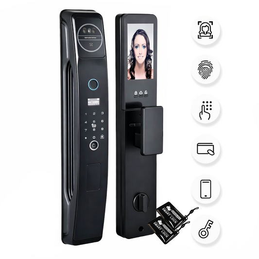 Cerradura Digital Inteligente Cámara + Huella + Clave + App + Wifi Ref. 852TYFA