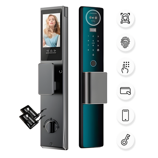 Cerradura Digital Inteligente Cámara + Huella + Clave + App + Wifi Ref. 870TYFA