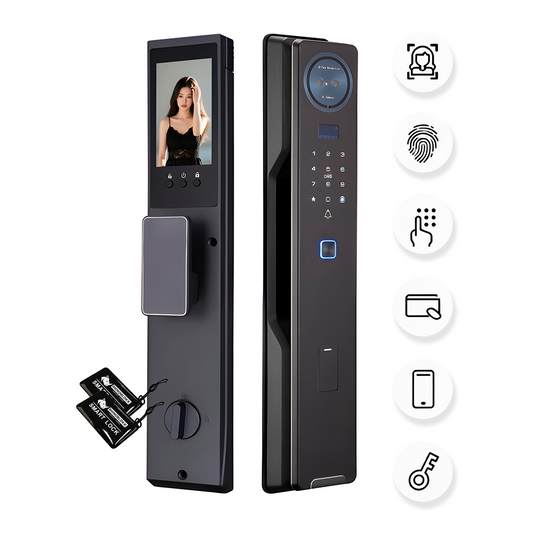 Cerradura Digital Inteligente Cámara + Huella + Clave + App + Wifi Ref. 957TYFA