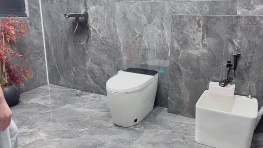 Inodoro Inteligente Premium One Piece Minimalista Silencioso Ahorro de Agua Ref. H836